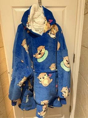 The Oodie Plush Hoodie Blanket